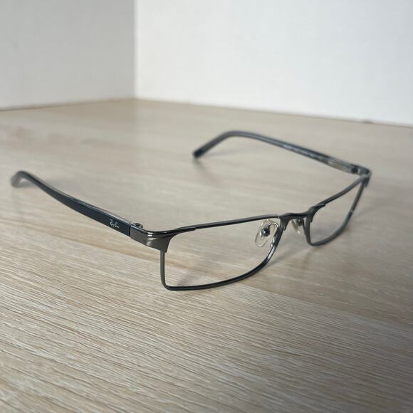 Ray-Ban RB6067 2502 Eyeglasses Black Crystal Silver Frames Only 52-16-140 - Picture 1 of 8